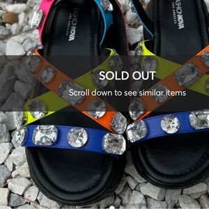 Women’s, Colorful Stoned Sandals